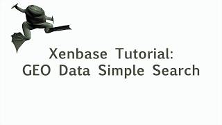 Xenbase Tutorial: GEO Data Simple Search