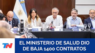 El Ministerio de Salud dio de baja 1400 contratos tras denunciar irregularidades