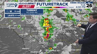 Stormy pattern to start the work week | West Texas Forecast