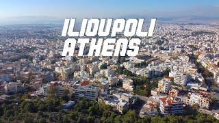 Drone footage / Hymettus mountain / View of east Athens / Ilioupoli | South Hellas | Ηλιούπολη