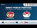 LIVE - Debat Publik Calon Gubernur dan Wakil Gubernur Sulawesi Selatan 2024