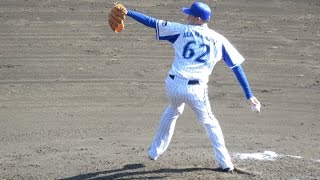 横浜DeNAベイスターズ　萬谷康平投手の投球風景20161112甲子園球場　トライアウト