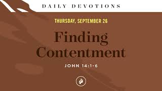 Finding Contentment – Daily Devotional