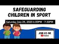 Webinar|| Creating a Safe Space: Safeguarding our Children in Sport