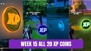 Week 15 All 20 Xp Coin Locations Guide | Fortnite