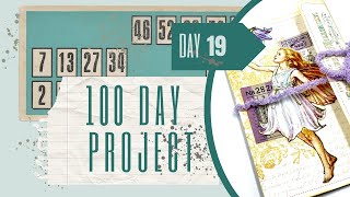 DAY 19 - FLOWER FAIRIES - TRI-FOLD JOURNAL SPOT  - #the100dayproject #junkjournalideas #papercraft