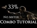 Mortal Kombat X - Combo Tutorial - D'vorah (33% No Meter) (Any)