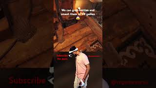 OMG: We can grab bottles and smash them in VR games #psvr2  #metroawakening #vrgaming #vr