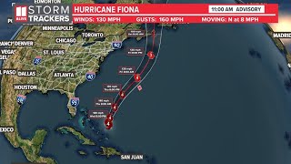 Wednesday afternoon tropics update: September 21, 2022 |Hurricane Fiona track