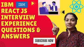 #ibm ReactJs Interview ReactJs #reactinterviewquestions #reactjs #javascript #reactjsdeveloper