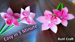 How to make Beautiful A4 paper flowers DIY craft home decor