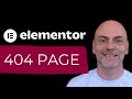 How to Create a 404 page in Elementor 3.0 [Tutorial]