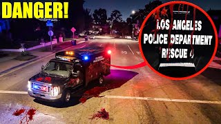 IF YOU SEE BLOOD ON A POLICE TRUCK, CALL FOR HELP! (someone is in trouble)