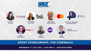 SIGA-Soccerex Webinar Episode 5 - Sport Sponsorship: The Comeback