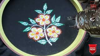 সাধারণ সেলাই মেশিনে এমব্রয়ডারি টিউটোরিয়াল || Embroidery Tutorial on Common Sewing Machine