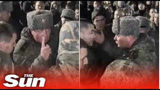 Mutinying Russian conscripts surround general and shout 'Shame on you' #russianews #ukraine #news