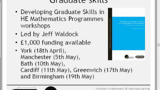 Innovation in mathematics HE teaching & learning, Peter Rowlett