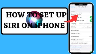 How to set up siri on iphone (2023)