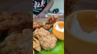 🍗 Try this Veg Chicken Fry Recipe | Vegan KFC chicken with Oyster mushroom #food #cooking #snacks