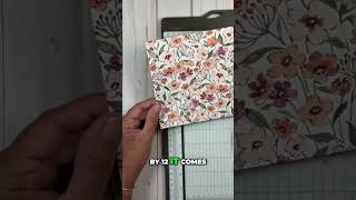 Quick & Easy Card Making with Designer Paper! #shorts