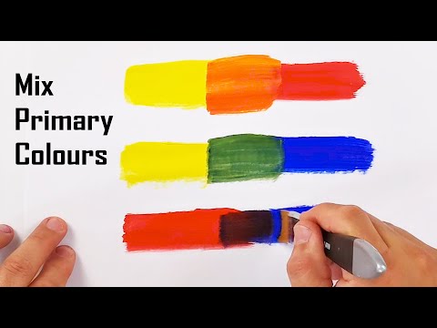 How do you create a secondary and tertiary color?