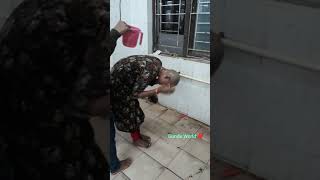 Husband Cleaning His Wife's Gundu