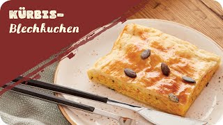 Herrlich herbstlich: Kürbis-Blechkuchen