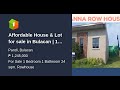 Affordable House & Lot for sale in Bulacan | 1 Bedroom