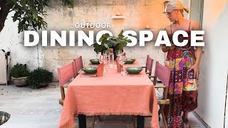 We Transformed a Tight Space Into A PERFECT Outdoor Dining Area