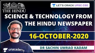 Science and Technology from The Hindu Newspaper | 16-October-2020 | Crack UPSC CSE/IAS