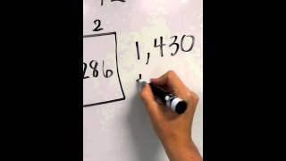 Multiplication - area model and standard algorithm