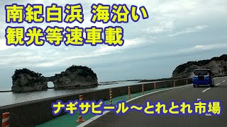 南紀白浜(海沿い) 観光案内等速車載 | 2020 南紀白浜リベンジ旅 #06【旅日記vol.042】