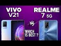 Vivo V21 vs Realme 7 5G