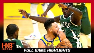 Milwaukee Bucks vs GS Warriors 4.6.21 | Full highlights | CURRY SCORES 40+