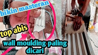 #idekreatif how to make gypsum wall molding trim.! diy