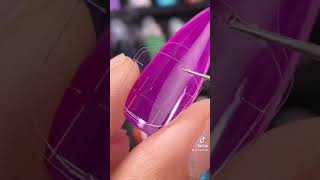 How to apply nails with “Stickers” no glue required #shorts #nails #nailart