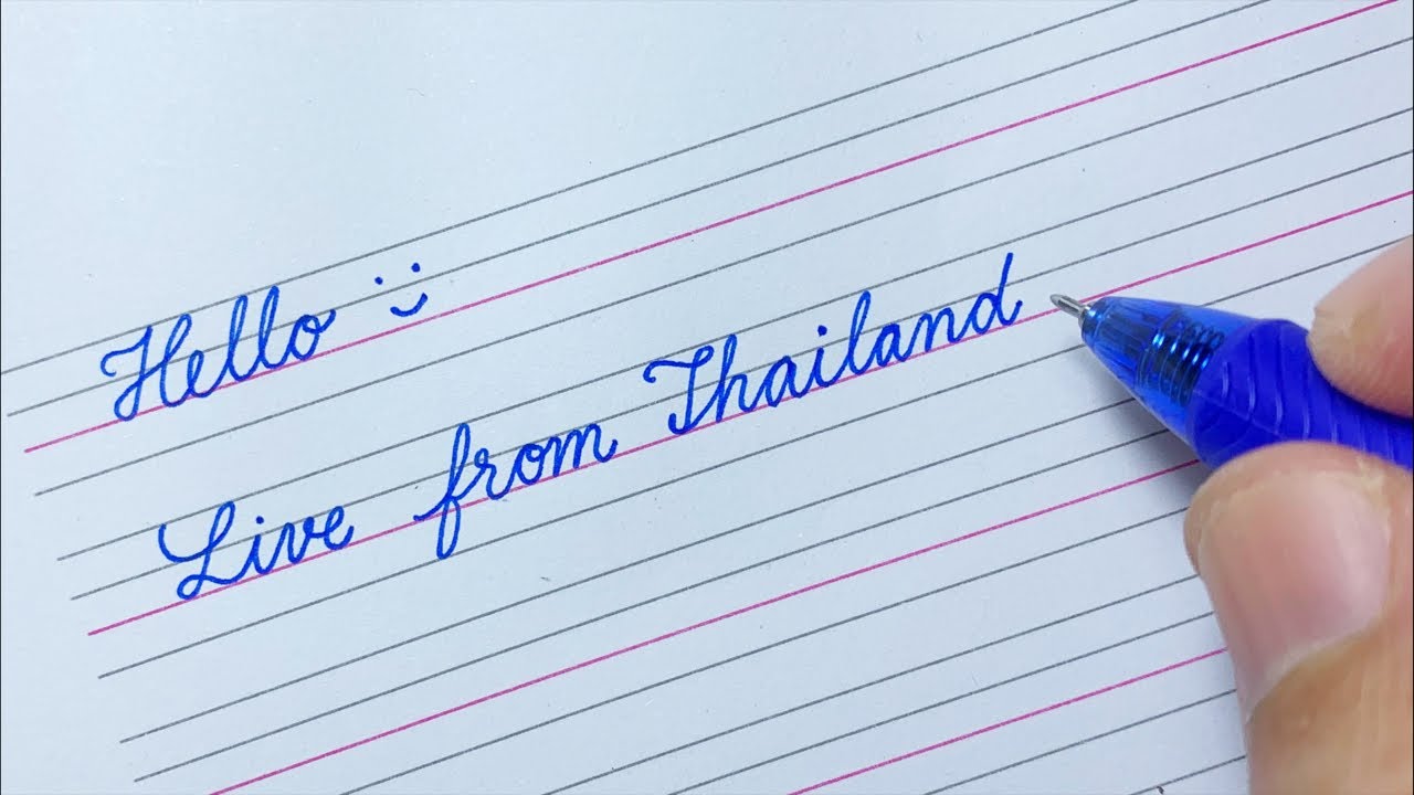 How To Write Your Name In Cursive Writing Youtube How To Write Your Name In Cursive Writing Youtube