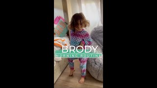 Brody’s morning routine #bossbabybrody #shorts #brody #brodyfunny #morningroutine
