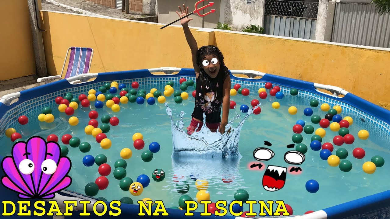 Desafios Na Piscina Youtube
