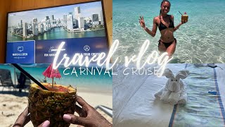 Travel Vlog Part 1: 5 Day Cruise| Carnival Cruise Sunrise| Cruise Room Tour| Family Vacation