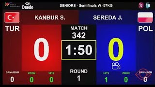 W -57 kg Semifinal SEREDA Julia POL - KANBUR Şevval Melek TUR Bosnia and Herzegovina Open G1