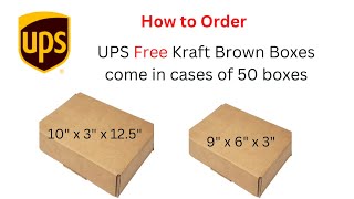 How to Order the Free UPS Brown Boxes