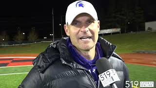 Head Coach Zach Pollari interview after Centennial wins the CWOSSA football title