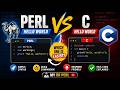 Perl vs C Hello World Program — Tiny Code, Big Difference 2026
