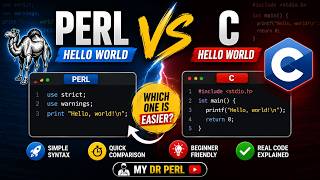 Perl vs C Hello World Program — Tiny Code, Big Difference 2026