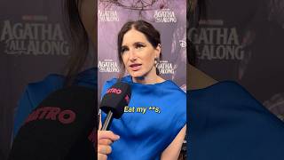 I can't believe she said this... 💀 #kathrynhahn #agathaallalong #marvel #mcu #celebrity #interview