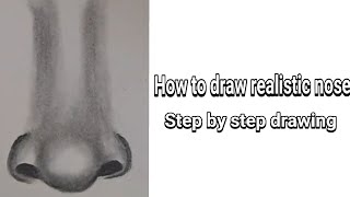 How to draw realistic nose 👃#shortvideo#drawing @AARSHNA_ARTS