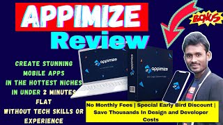 Appimize Review + Bonuses🔥 Create Stunning Mobile Apps In The Hottest Niches In Under 2 Minutes Flat