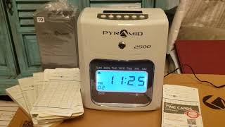 Timeclock opening overview.