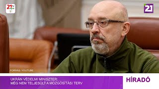 Ukrán védelmi miniszter: még nem teljesült a mozgósítási terv